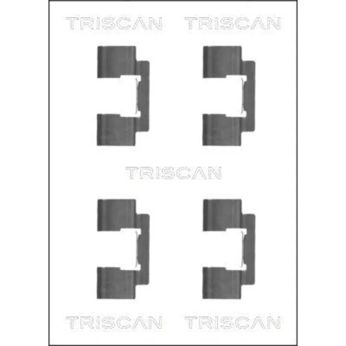 Sada príslušenstva obloženia kotúčovej brzdy TRISCAN 8105 801001