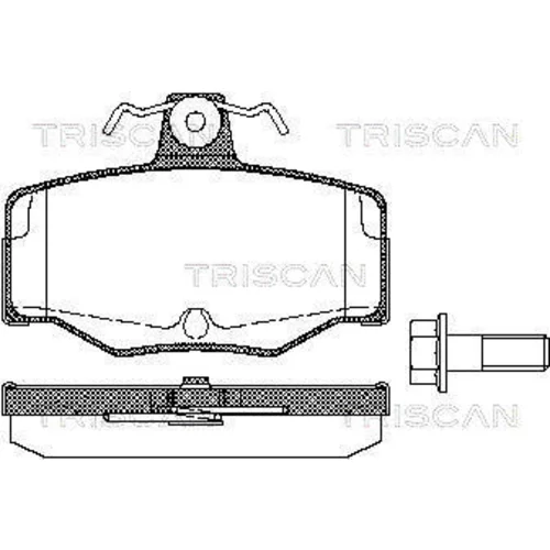 Sada brzdových platničiek kotúčovej brzdy TRISCAN 8110 14938