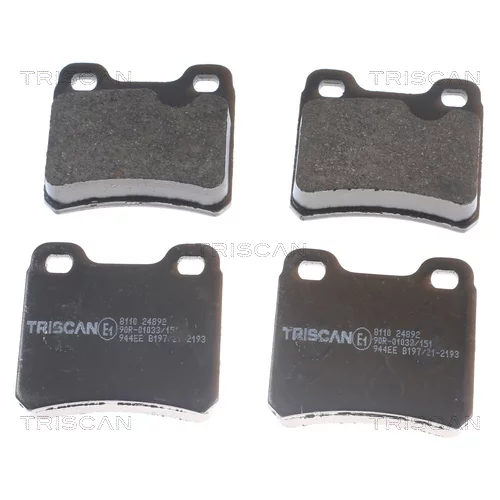 Sada brzdových platničiek kotúčovej brzdy TRISCAN 8110 24892