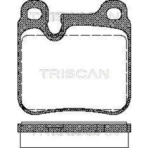 Sada brzdových platničiek kotúčovej brzdy TRISCAN 8110 29161