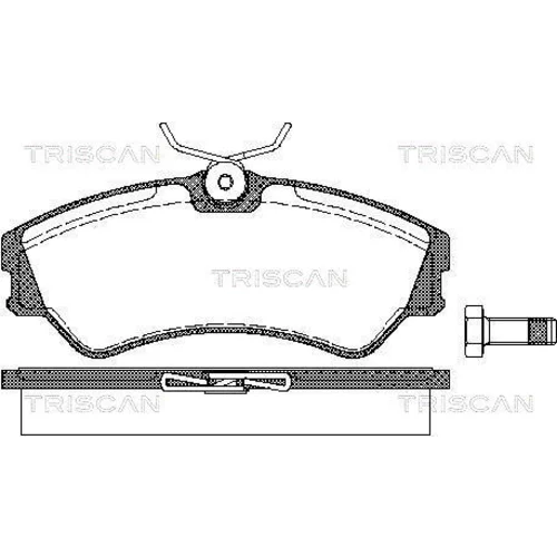 Sada brzdových platničiek kotúčovej brzdy TRISCAN 8110 29939