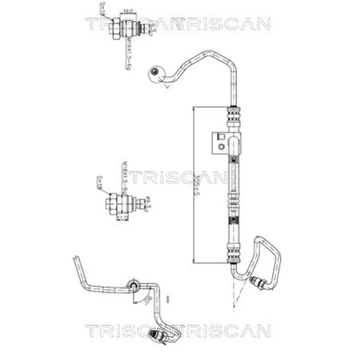 Hydraulická hadica pre riadenie TRISCAN 8516 24003
