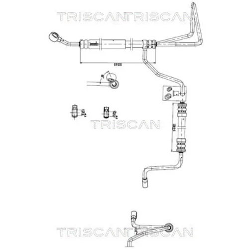 Hydraulická hadica pre riadenie TRISCAN 8516 29054