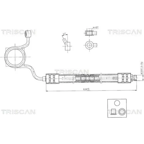 Hydraulická hadica pre riadenie TRISCAN 8516 29084