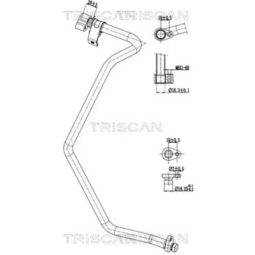 Vysoko/nízkotlakové vedenie klimatizácie TRISCAN 9010 10050