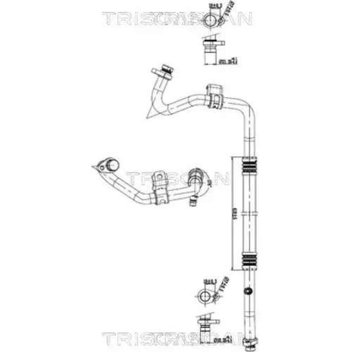 Vysoko/nízkotlakové vedenie klimatizácie TRISCAN 9010 10052