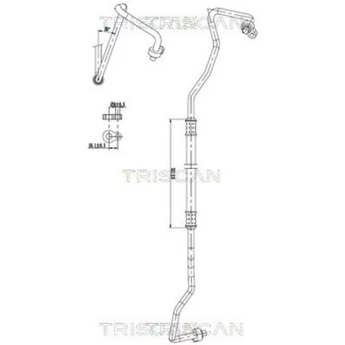 Vysoko/nízkotlakové vedenie klimatizácie TRISCAN 9010 16069