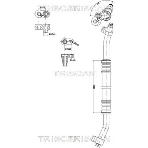 Vysoko/nízkotlakové vedenie klimatizácie TRISCAN 9010 23005