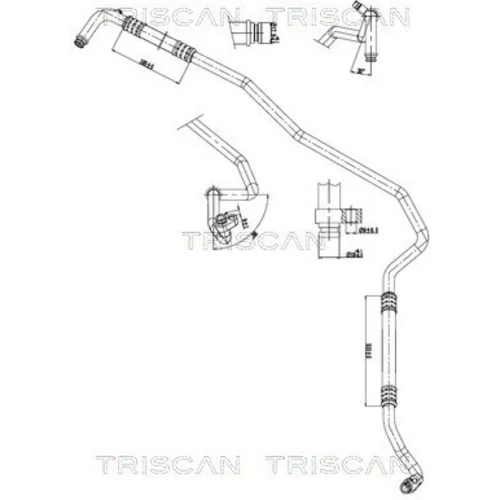 Vysoko/nízkotlakové vedenie klimatizácie TRISCAN 9010 23029