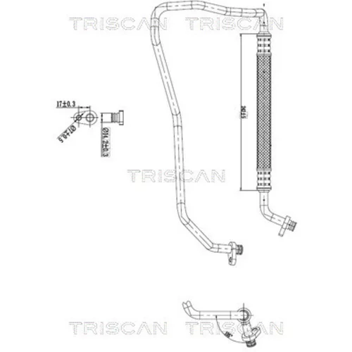 Vysoko/nízkotlakové vedenie klimatizácie TRISCAN 9010 28014