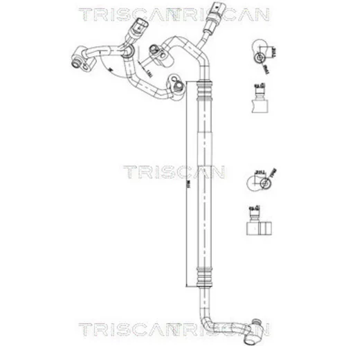 Vysoko/nízkotlakové vedenie klimatizácie TRISCAN 9010 29134