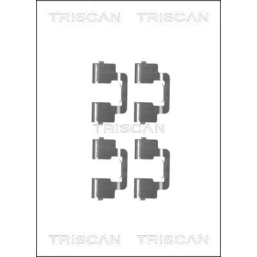 Sada príslušenstva obloženia kotúčovej brzdy TRISCAN 8105 101653