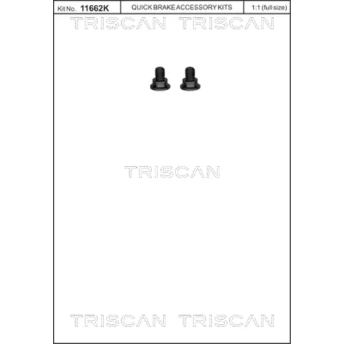 Sada skrutiek, brzdový kotúč 8105 116003 /TRISCAN/