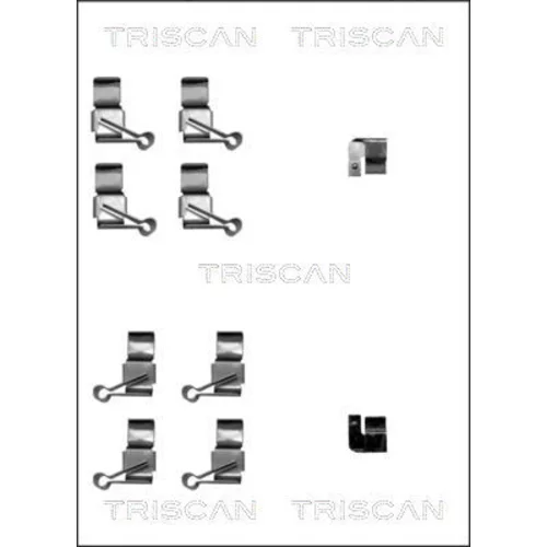 Sada príslušenstva obloženia kotúčovej brzdy TRISCAN 8105 131627