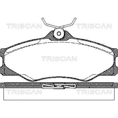 Sada brzdových platničiek kotúčovej brzdy TRISCAN 8110 29845