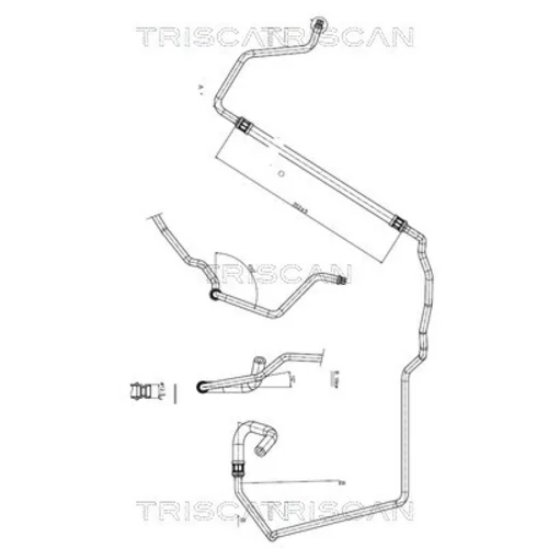 Hydraulická hadica pre riadenie TRISCAN 8516 28005