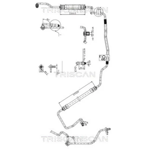 Hydraulická hadica pre riadenie TRISCAN 8516 28009
