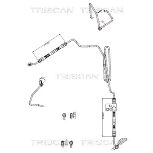 Hydraulická hadica pre riadenie TRISCAN 8516 29047
