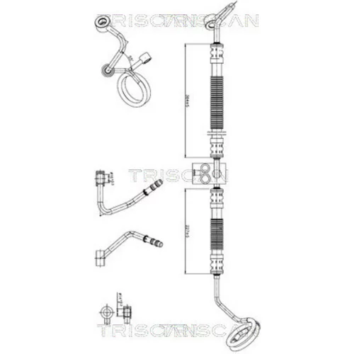 Hydraulická hadica pre riadenie TRISCAN 8516 29079