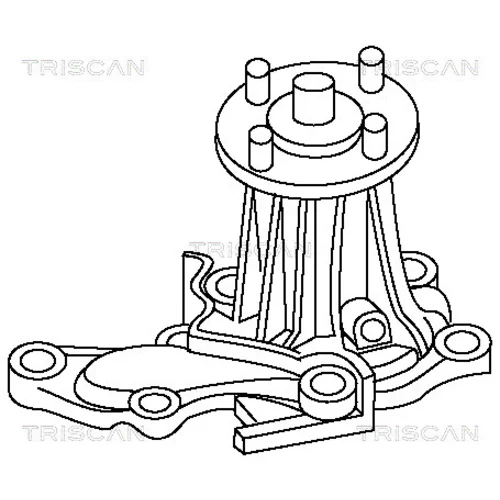 Vodné čerpadlo, chladenie motora 8600 13991 /TRISCAN/ - obr. 1