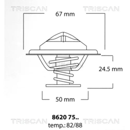 Termostat chladenia TRISCAN 8620 7582