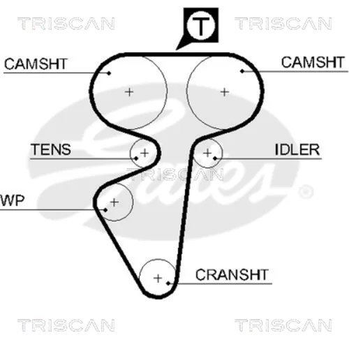 Ozubený remeň TRISCAN 8645 5539
