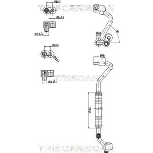 Vysoko/nízkotlakové vedenie klimatizácie TRISCAN 9010 11018