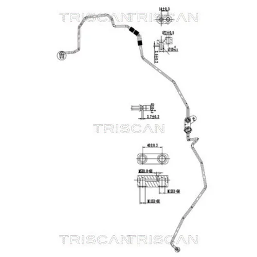 Vysoko/nízkotlakové vedenie klimatizácie TRISCAN 9010 13001