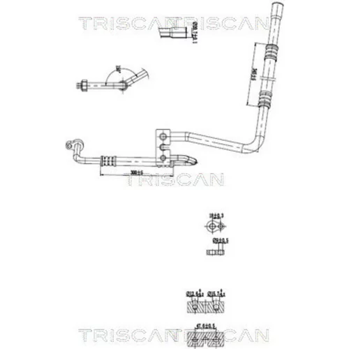 Vysoko/nízkotlakové vedenie klimatizácie TRISCAN 9010 16071