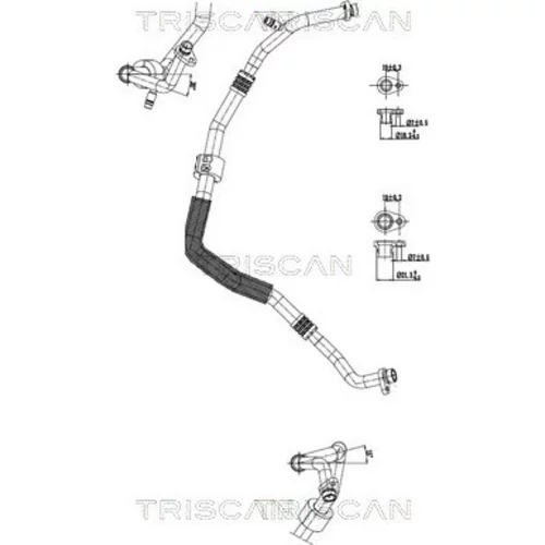 Vysoko/nízkotlakové vedenie klimatizácie TRISCAN 9010 25003