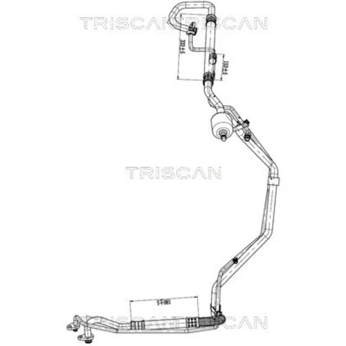 Vysoko/nízkotlakové vedenie klimatizácie TRISCAN 9010 28065