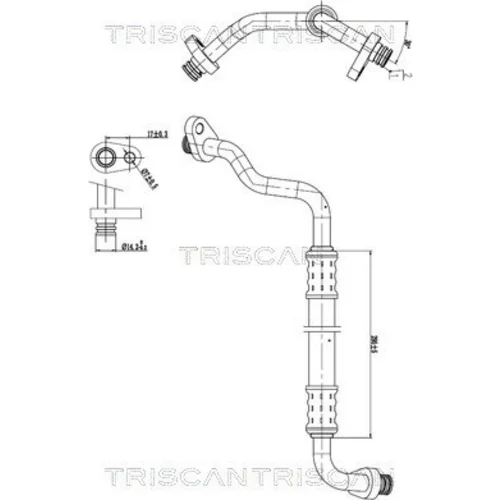 Vysoko/nízkotlakové vedenie klimatizácie TRISCAN 9010 28107