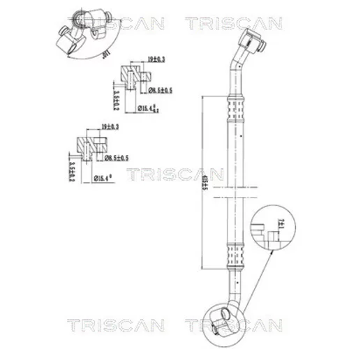 Vysoko/nízkotlakové vedenie klimatizácie TRISCAN 9010 29011