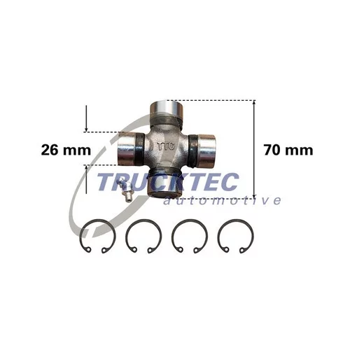 Kĺbový hriadeľ TRUCKTEC AUTOMOTIVE 02.34.011