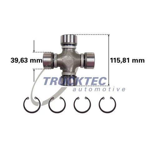 Kĺbový hriadeľ TRUCKTEC AUTOMOTIVE 03.34.013