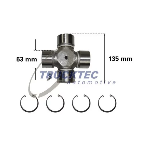 Kĺbový hriadeľ TRUCKTEC AUTOMOTIVE 01.34.013