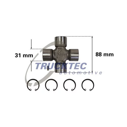 Kĺbový hriadeľ TRUCKTEC AUTOMOTIVE 02.34.012