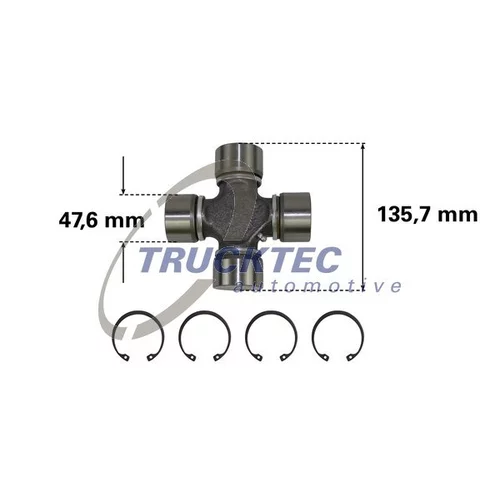 Kĺbový hriadeľ TRUCKTEC AUTOMOTIVE 05.34.008