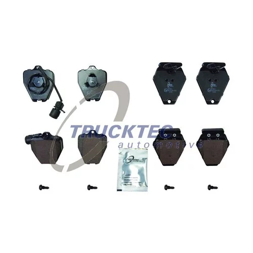 Sada brzdových platničiek kotúčovej brzdy TRUCKTEC AUTOMOTIVE 07.35.245