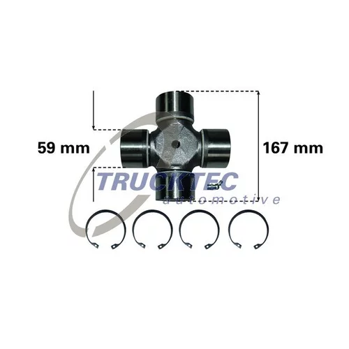 Kĺbový hriadeľ TRUCKTEC AUTOMOTIVE 03.34.012