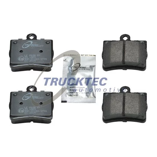 Sada brzdových platničiek kotúčovej brzdy TRUCKTEC AUTOMOTIVE 02.35.120
