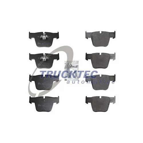 Sada brzdových platničiek kotúčovej brzdy TRUCKTEC AUTOMOTIVE 02.35.571