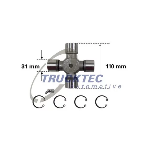 Kĺbový hriadeľ TRUCKTEC AUTOMOTIVE 01.34.038