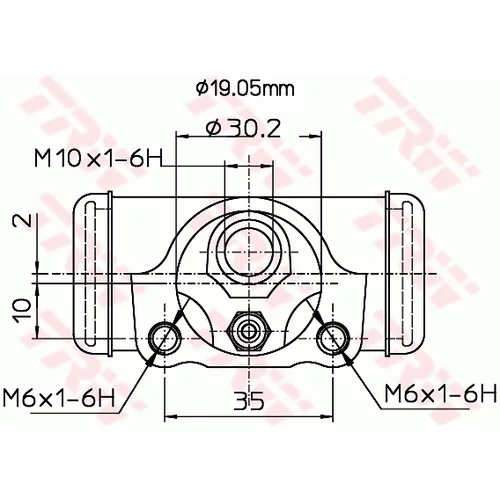 Brzdový valček kolesa BWD337 /TRW/ - obr. 1