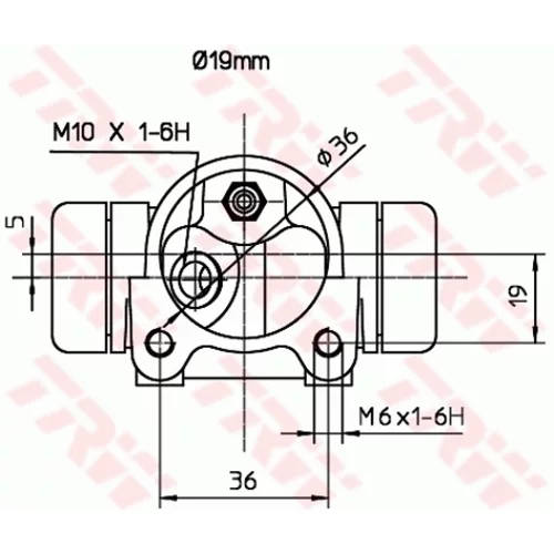 Brzdový valček kolesa BWD136 /TRW/ - obr. 1