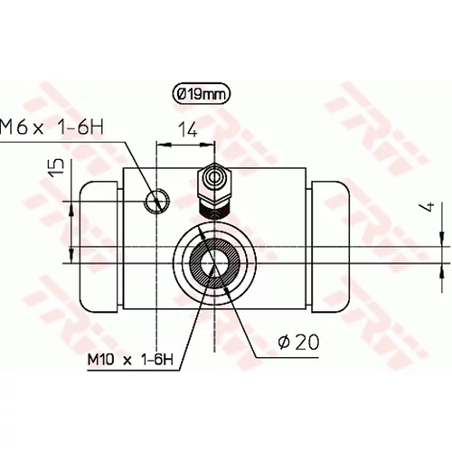 Brzdový valček kolesa BWD310 /TRW/ - obr. 1