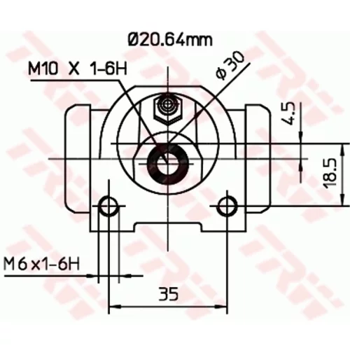 Brzdový valček kolesa BWF311 /TRW/ - obr. 1