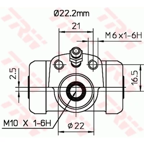Brzdový valček kolesa BWH377 /TRW/ - obr. 1