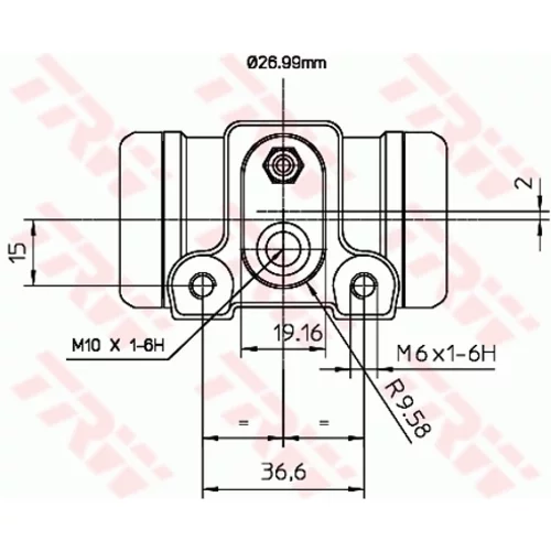 Brzdový valček kolesa BWN240 /TRW/ - obr. 1