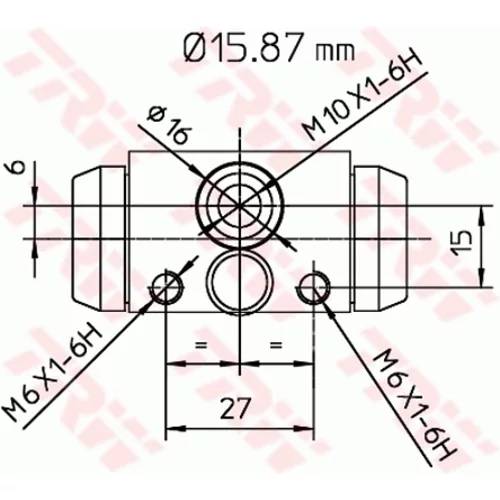 Brzdový valček kolesa BWB170 /TRW/ - obr. 1